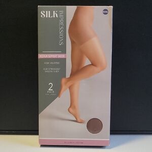 Silk Impressions Medium Support Sheer Tights - Cocoa. O6